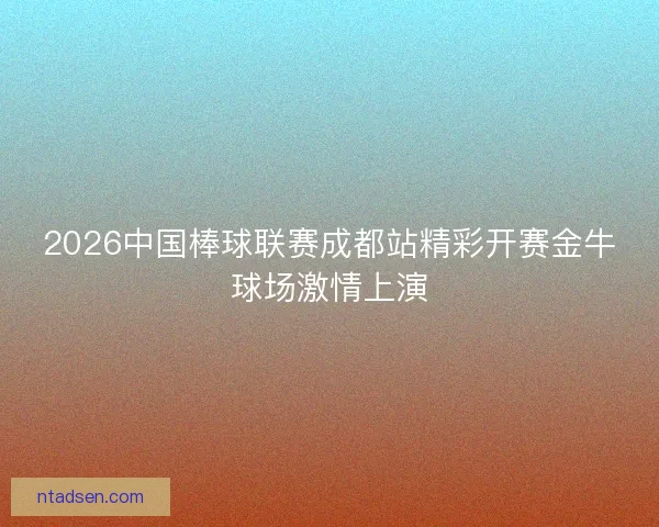 2026中国棒球联赛成都站精彩开赛金牛球场激情上演